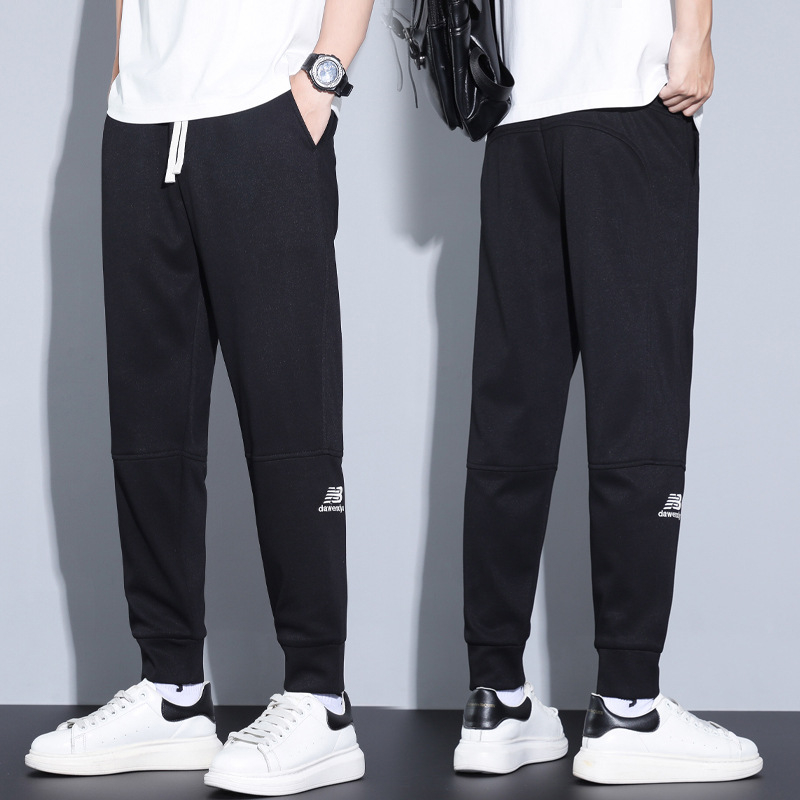 Muške slim-fit jogger hlače za proljeće-ljeto, casual sportske hlače s remenom