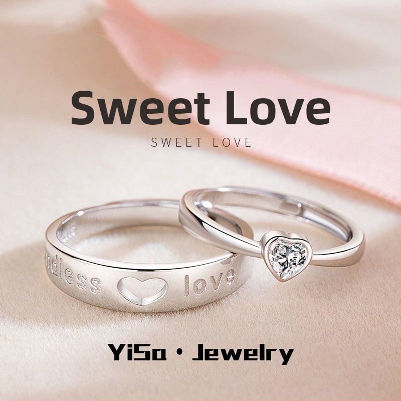 Pár prsteňov so srdcom pre mužov aj ženy, unisex, minimalistický štýl na Valentínsky deň