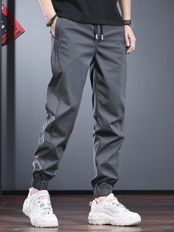 Ανδρικά jogger cargo παντελόνια, φθινοπωρινά-χειμερινά 2025, λεπτά, φαρδιά γραμμή, υψηλής ποιότητας, πολυχρηστικά αθλητικά παντελόνια
