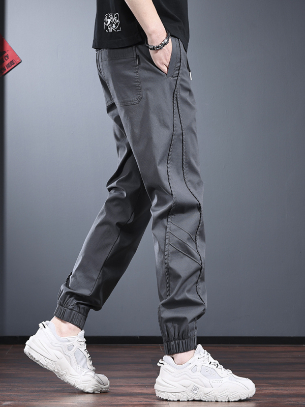 Ανδρικά jogger cargo παντελόνια, φθινοπωρινά-χειμερινά 2025, λεπτά, φαρδιά γραμμή, υψηλής ποιότητας, πολυχρηστικά αθλητικά παντελόνια