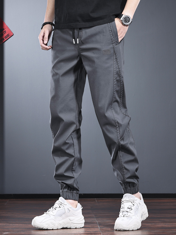 Ανδρικά jogger cargo παντελόνια, φθινοπωρινά-χειμερινά 2025, λεπτά, φαρδιά γραμμή, υψηλής ποιότητας, πολυχρηστικά αθλητικά παντελόνια