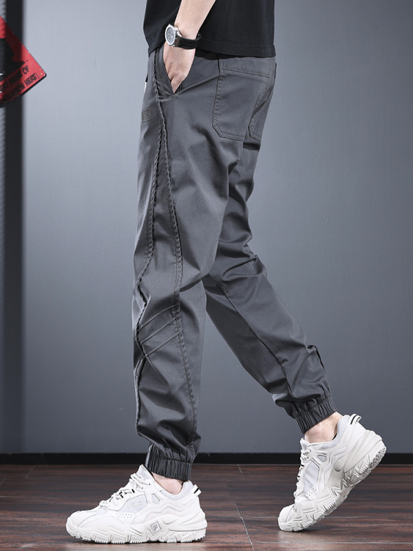 Ανδρικά jogger cargo παντελόνια, φθινοπωρινά-χειμερινά 2025, λεπτά, φαρδιά γραμμή, υψηλής ποιότητας, πολυχρηστικά αθλητικά παντελόνια