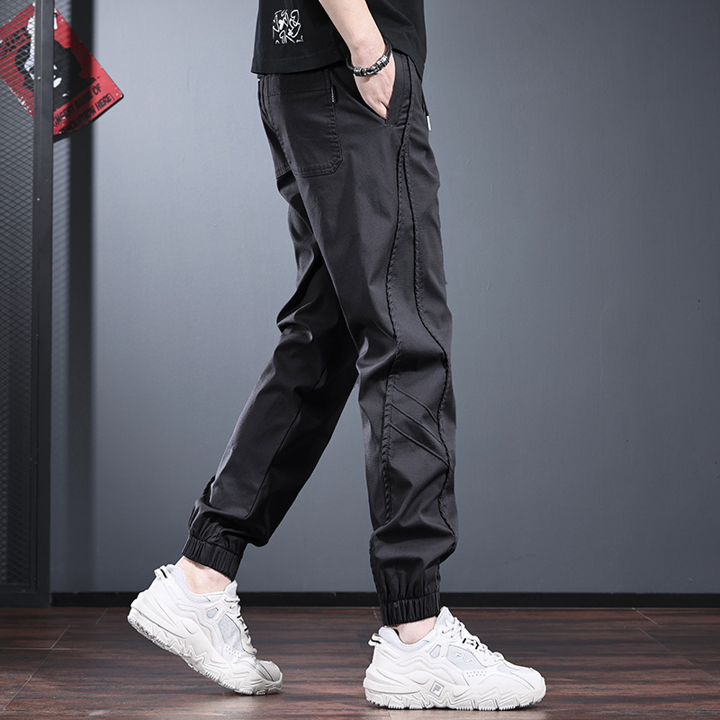 Ανδρικά jogger cargo παντελόνια, φθινοπωρινά-χειμερινά 2025, λεπτά, φαρδιά γραμμή, υψηλής ποιότητας, πολυχρηστικά αθλητικά παντελόνια