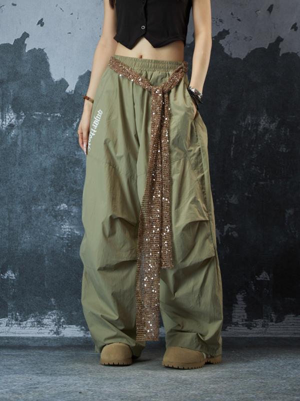 Αμερικάνικα παντελόνια street χιπ-χοπ για χορό τζαζ, χαλαρή γραμμή, φωτεινό σχέδιο, ανδρικά