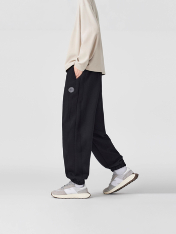 KUKULUKY Muške pletene harém hlače, jesen-zima, široka kroja, gradski street style, pamuk-poliester smjesa