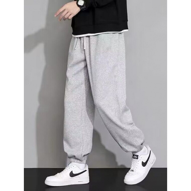 Muške jednobojne jogger hlače, ležerni kroj, za proljeće, ljeto i jesen, svestrane sportsko-casual hlače sa uskim završecima na gležnjevima