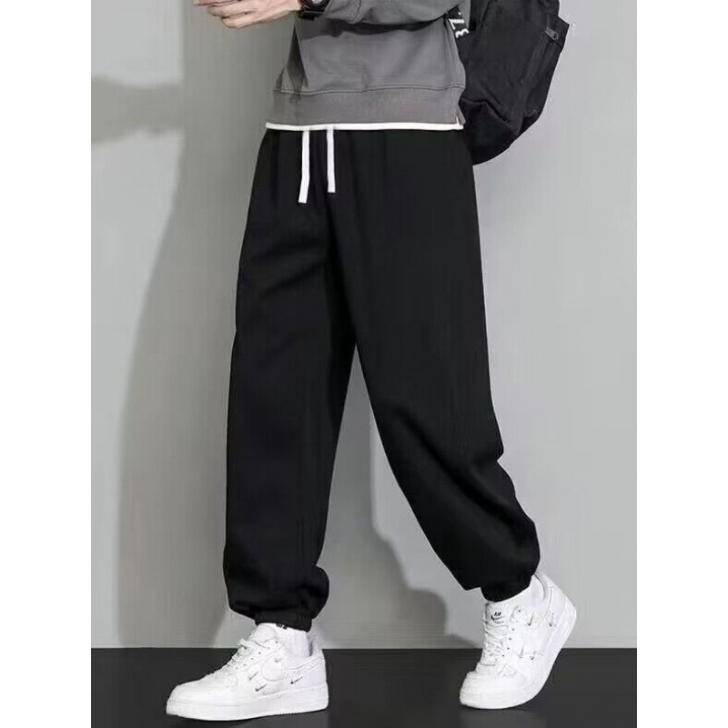 Muške jednobojne jogger hlače, ležerni kroj, za proljeće, ljeto i jesen, svestrane sportsko-casual hlače sa uskim završecima na gležnjevima