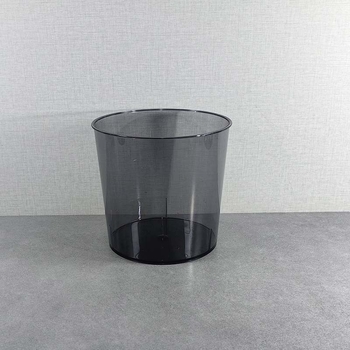 Prozirna kanta za otpad za kućnu upotrebu, otvorenog vrha; pogodna za dnevni boravak, kupaonu, WC i kuhinju; elegantan dizajn s blagim luksuzom za ured i spavaću sobu