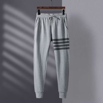TB sportske hlače jogger, novi stil, duge, s četiri pruge, 100% pamuk, casual, slobodan kroj, unisex sportske hlače
