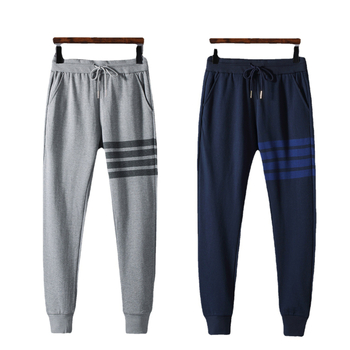 TB sportske hlače jogger, novi stil, duge, s četiri pruge, 100% pamuk, casual, slobodan kroj, unisex sportske hlače