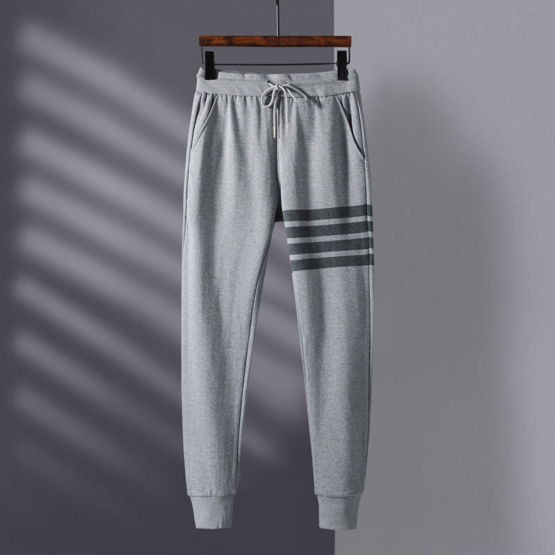 TB sportske hlače jogger, novi stil, duge, s četiri pruge, 100% pamuk, casual, slobodan kroj, unisex sportske hlače