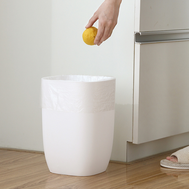 Otvoren plastični kantu za smeće, cilindričnog oblika, 10 L, za kućnu upotrebu (dnevni boravak, spavaća soba, kupaonica)