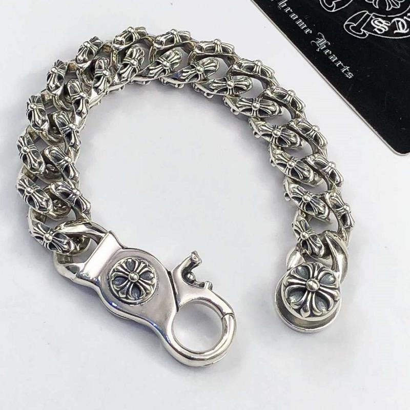 Muška retro narukvica s križem, metalna, hip-hop stil