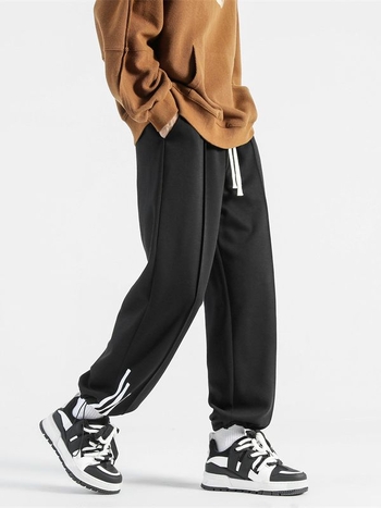 Muxi Clothing – Ανδρικά αθλητικά παντελόνια σε αμερικανικό στυλ, άνετη εφαρμογή, ίσιο κόψιμο, μήκος αστραγάλου, καθημερινή μόδα.