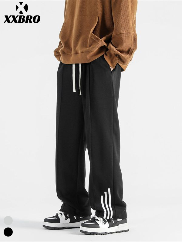 Muxi Clothing – Ανδρικά αθλητικά παντελόνια σε αμερικανικό στυλ, άνετη εφαρμογή, ίσιο κόψιμο, μήκος αστραγάλου, καθημερινή μόδα.