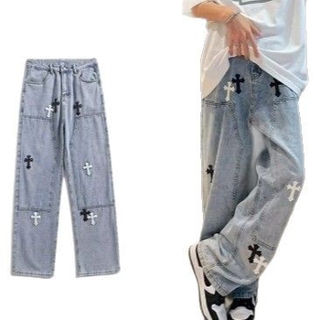 Cross Jeans muške traperice od denima — prav kroj i široki kroj, opušten stil, ljetni gradski stil