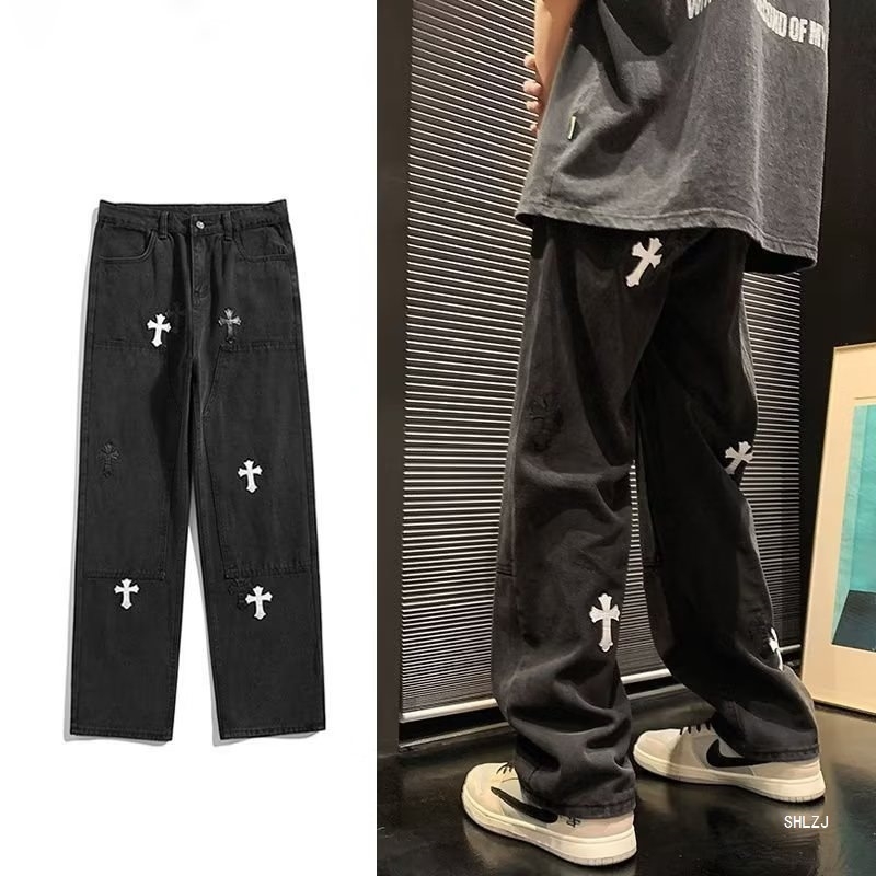 Cross Jeans muške traperice od denima — prav kroj i široki kroj, opušten stil, ljetni gradski stil