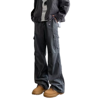 Férfiaknak szánt amerikai stílusú munkához denim nadrág, laza egyenes szabású, hosszú nadrág
