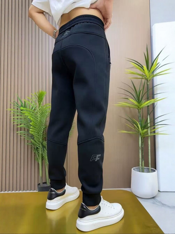 2025 nove muške elastične jogger hlače s manžetama, jednostavne jednobojne casual sportske hlače za svaki dan