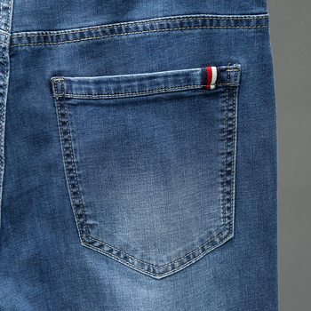 Muške traperice za proljeće-ljeto, plus veličina, slim-straight kroj, udoban lagani denim