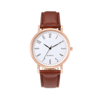 Wokai muški sat za poslovni i casual stil, brojčani prikaz, okrugli cifernik 40 mm, PU kaiš, kvarcni mehanizam, moguć otisak logotipa