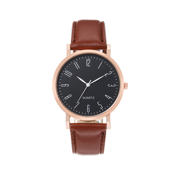 Wokai muški sat za poslovni i casual stil, brojčani prikaz, okrugli cifernik 40 mm, PU kaiš, kvarcni mehanizam, moguć otisak logotipa