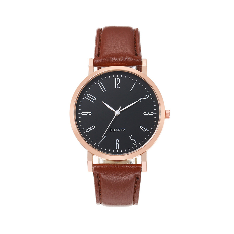 Wokai muški sat za poslovni i casual stil, brojčani prikaz, okrugli cifernik 40 mm, PU kaiš, kvarcni mehanizam, moguć otisak logotipa
