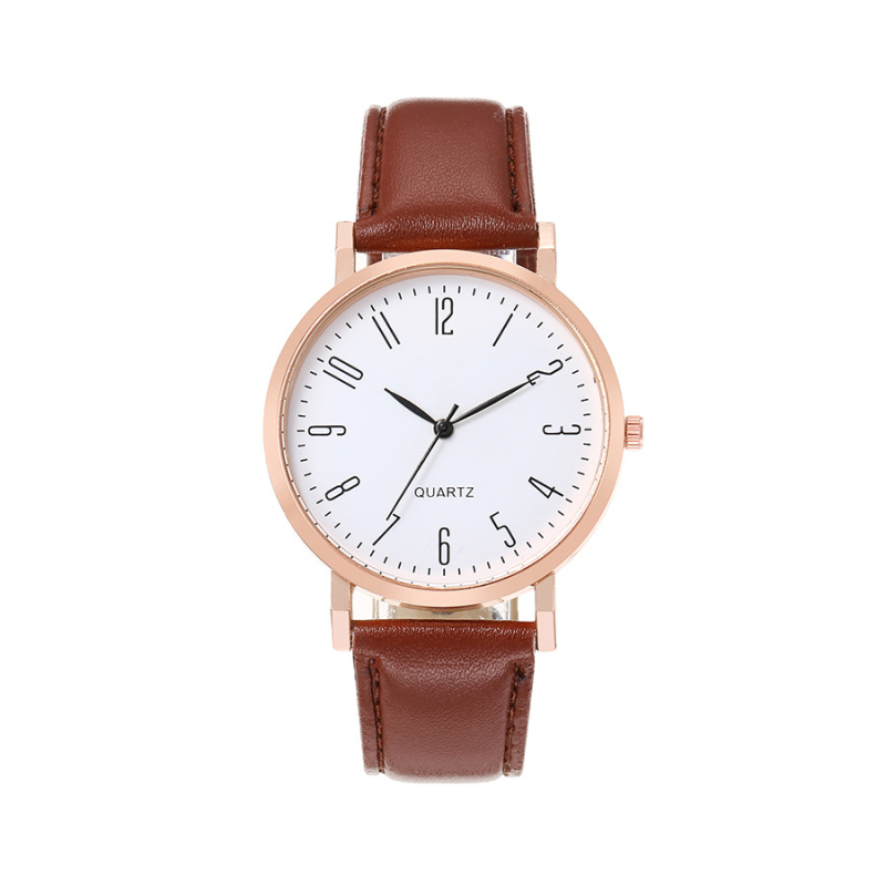 Wokai muški sat za poslovni i casual stil, brojčani prikaz, okrugli cifernik 40 mm, PU kaiš, kvarcni mehanizam, moguć otisak logotipa