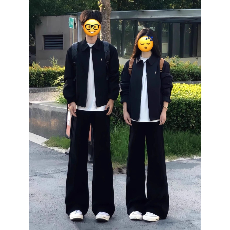 Monster crne traperice bootcut za muškarce, čista krojenja, ravne nogavice