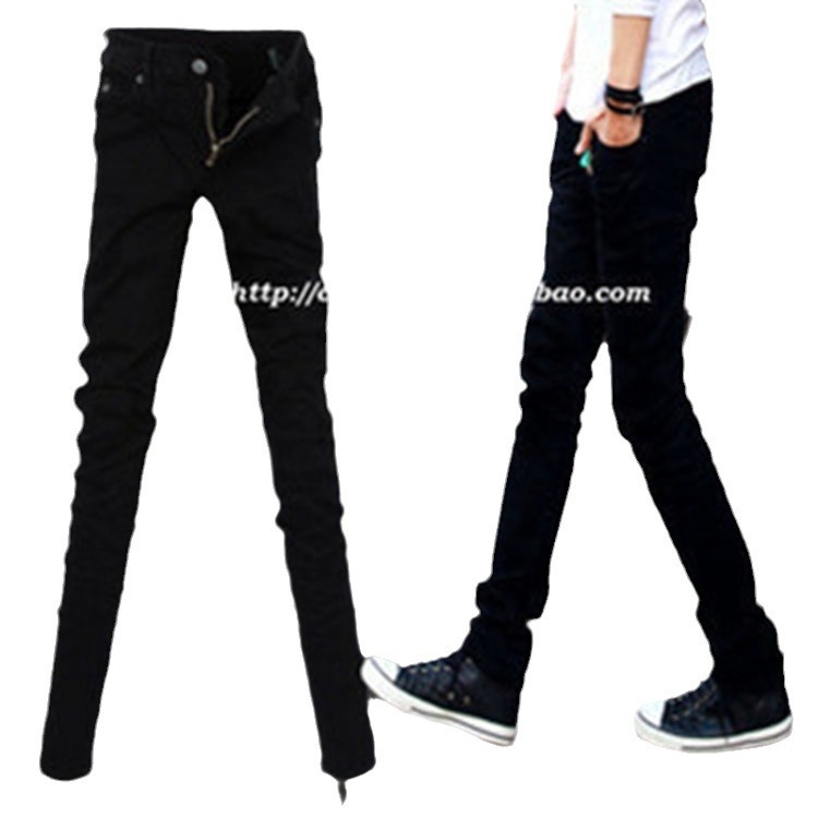 Ljetne muške traperice, slim-fit, rastezljive, ceruzni kroj, korejski stil