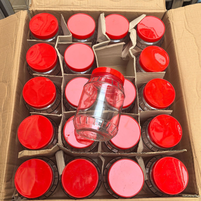 Staklena hermetički zatvorena posuda za skladištenje do 300 ml, otporna na vlagu i štetnike, za čaj i kiselo krastavce