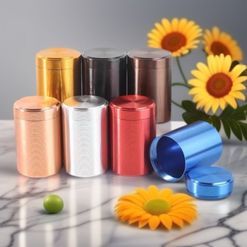 Prijenosna mini metalna kutija za čaj za putovanja — zatvorena kutija za čaj od aluminijskog legura