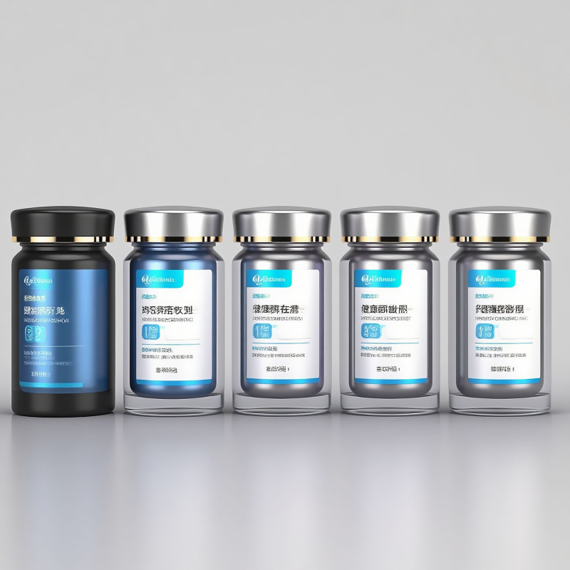 Ακρυλικό μπουκάλι 100 ml με σφραγισμένο καπάκι, φιάλη διπλού στρώματος για κάψουλες, πλαστική συσκευασία