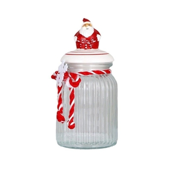 Stakleni spremnik za pohranu s motivom pingvina, za kekse, orašaste plodove i užine – 300 ml ili 1000 ml