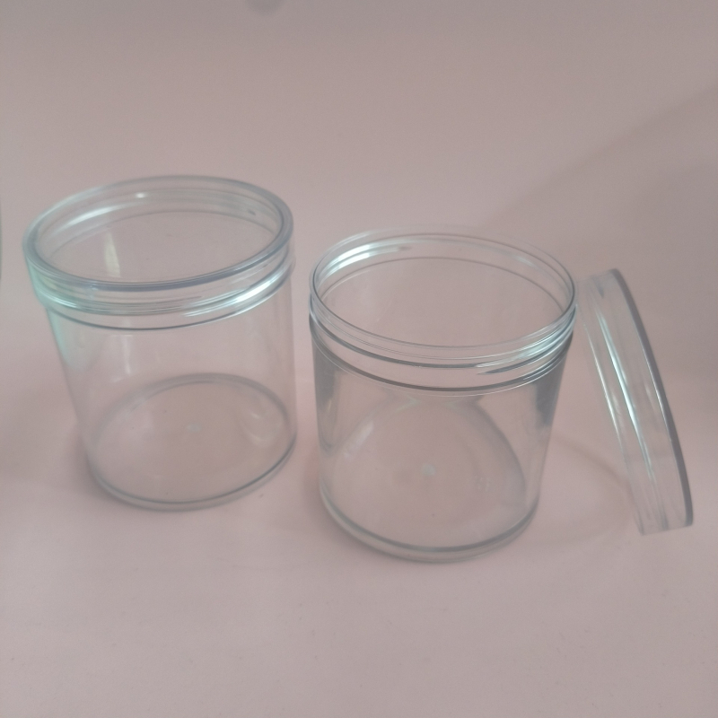 Prozirna čvrsta plastična posuda za hranu s dizajnom PET boce, za kekse, pržene sjemenke i aromatični čaj