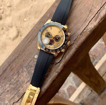 Muški silikonski sat s tri podbrojčanika, potapljačkog stila, kvarcni mehanizam, luminozan brojčanik, 41 mm