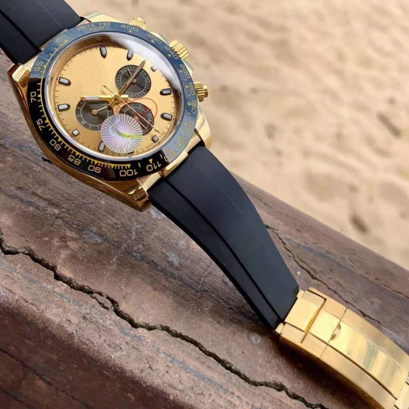 Muški silikonski sat s tri podbrojčanika, potapljačkog stila, kvarcni mehanizam, luminozan brojčanik, 41 mm