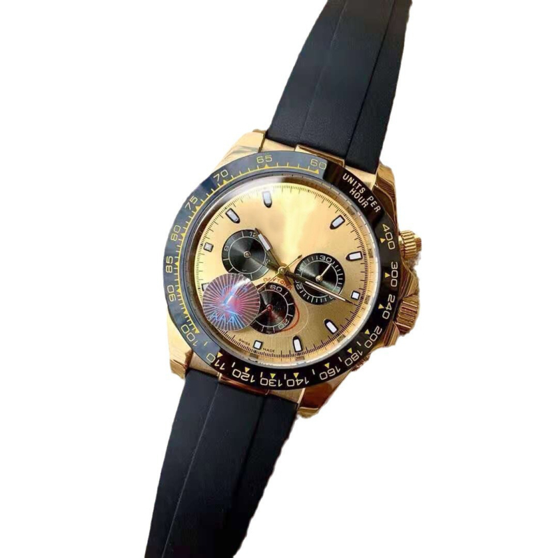 Muški silikonski sat s tri podbrojčanika, potapljačkog stila, kvarcni mehanizam, luminozan brojčanik, 41 mm