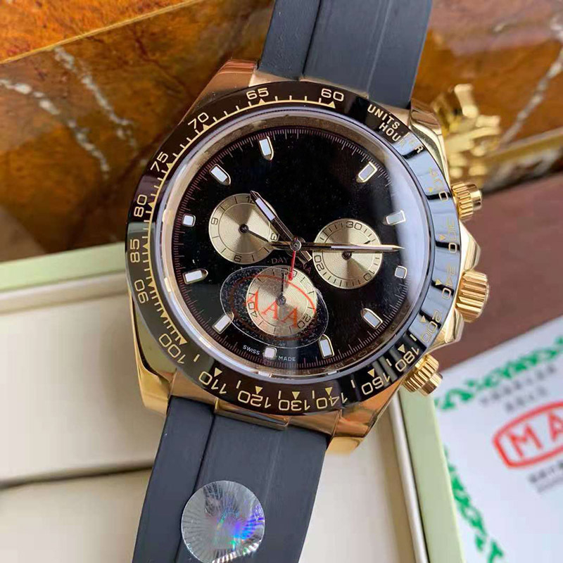 Muški silikonski sat s tri podbrojčanika, potapljačkog stila, kvarcni mehanizam, luminozan brojčanik, 41 mm