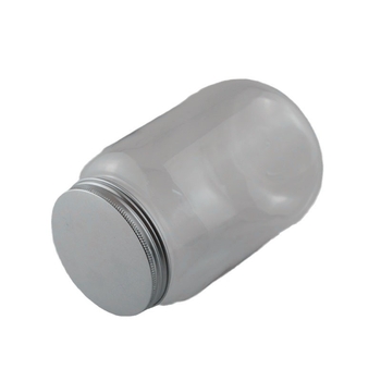 Διαφανές PET Mason βάζο με αλουμινένιο καπάκι, 1500 ml – συσκευασία θαλασσινού αλατιού, καραμέλες τύπου τοφί και δημητριακών