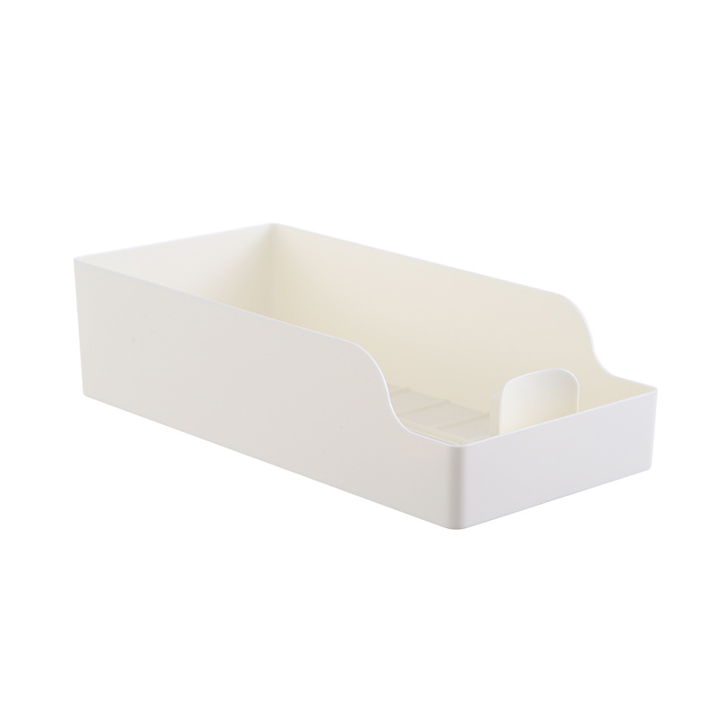Plastična kutija za skladištenje na stolu, duboki organizator za kuhinju i dom studenata, kapacitet 1 L, dimenzije 33×16.8×8.5 cm, japanski stil