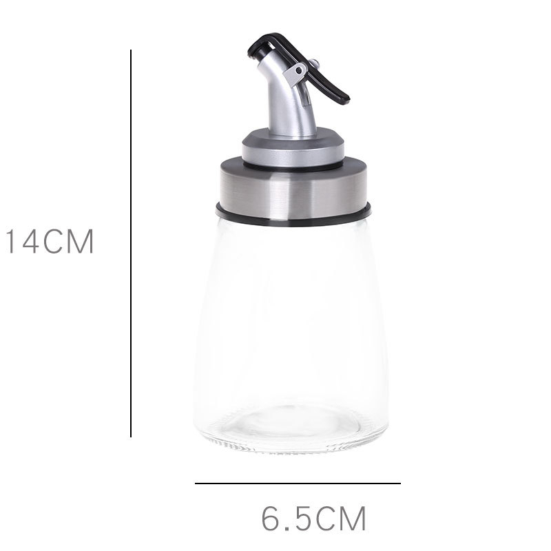 Staklena posuda za ulje, nepropusna, kapaciteta 180 ml, pogodna za ulje, sojin sos i ocat