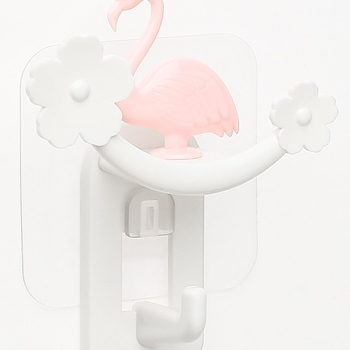 Flamingo ljepljiva kuka, nosivost do 3 kg, za kupaonicu i kuhinju, bez bušenja, zidni držač