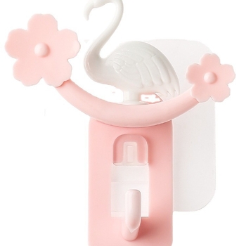 Flamingo ljepljiva kuka, nosivost do 3 kg, za kupaonicu i kuhinju, bez bušenja, zidni držač