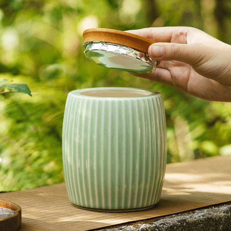 Premium keramički čajni spremnik s praznom kutijom za poklon za proljetne zelene čajeve (Longjing, Biluochun, Maojian, Yulu, Maofeng)