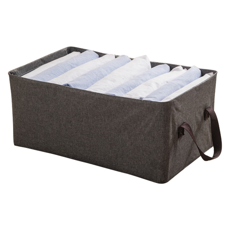 Tkaninska kutija za pohranu s metalnim okvirom, višeslojni stakabilni organizator za odjeću i sitnice, 25 L, 47×28×20 cm, s logom
