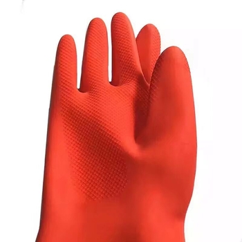 38 cm latex rukavice, crvene boje, za pranje suđa i kućanske poslove