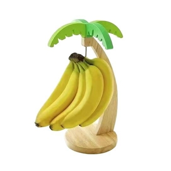 Drveni stolni stalak za voće za banane i grožđe, kreativan željezni izložbeni stalak s kukom