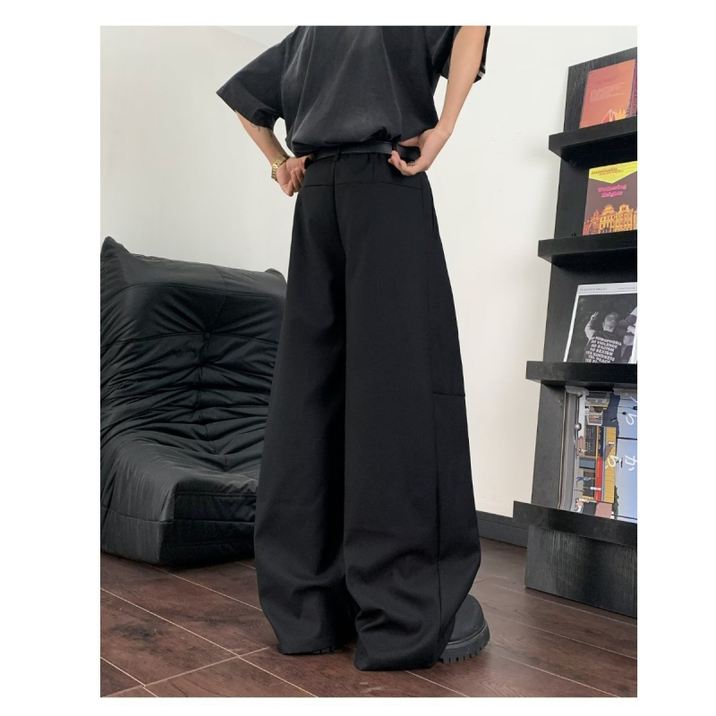 Nova muška hlača visokog kvaliteta s draperiranim krojem, retro kendō stil, dugačka do poda