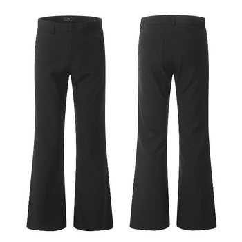 Maillard kávé színű kosztümnadrág elegáns eséssel, férfiaknak, egyenes szárú casual nadrág tavasz-ősz, koreai stílus